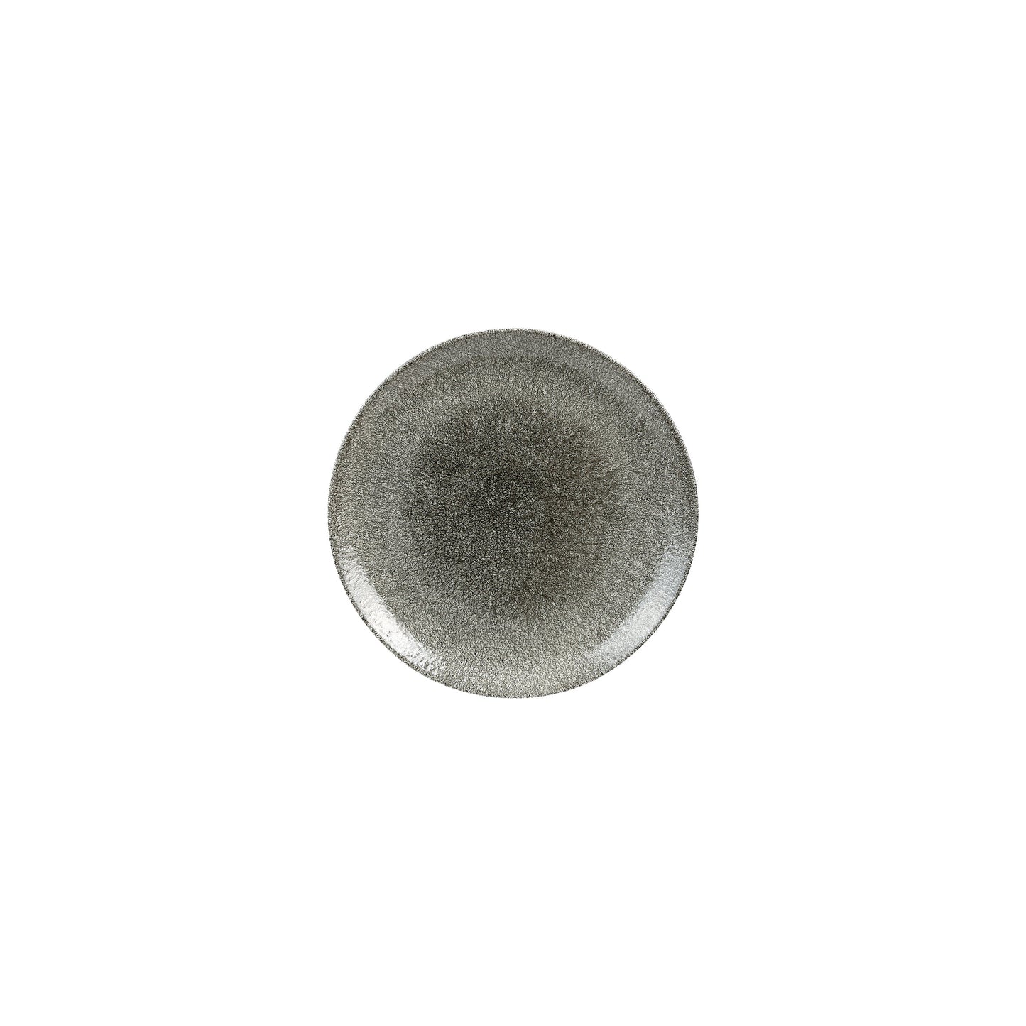 Piatto Pane Raku Nero Ø Cm.16,5 - Confezione da 12 Pz.