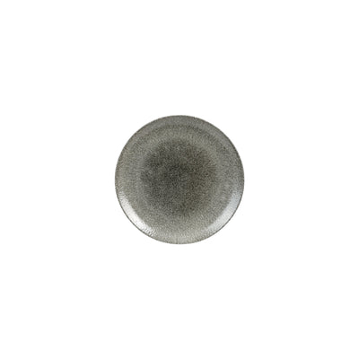 Piatto Pane Raku Nero Ø Cm.16,5 - Confezione da 12 Pz.