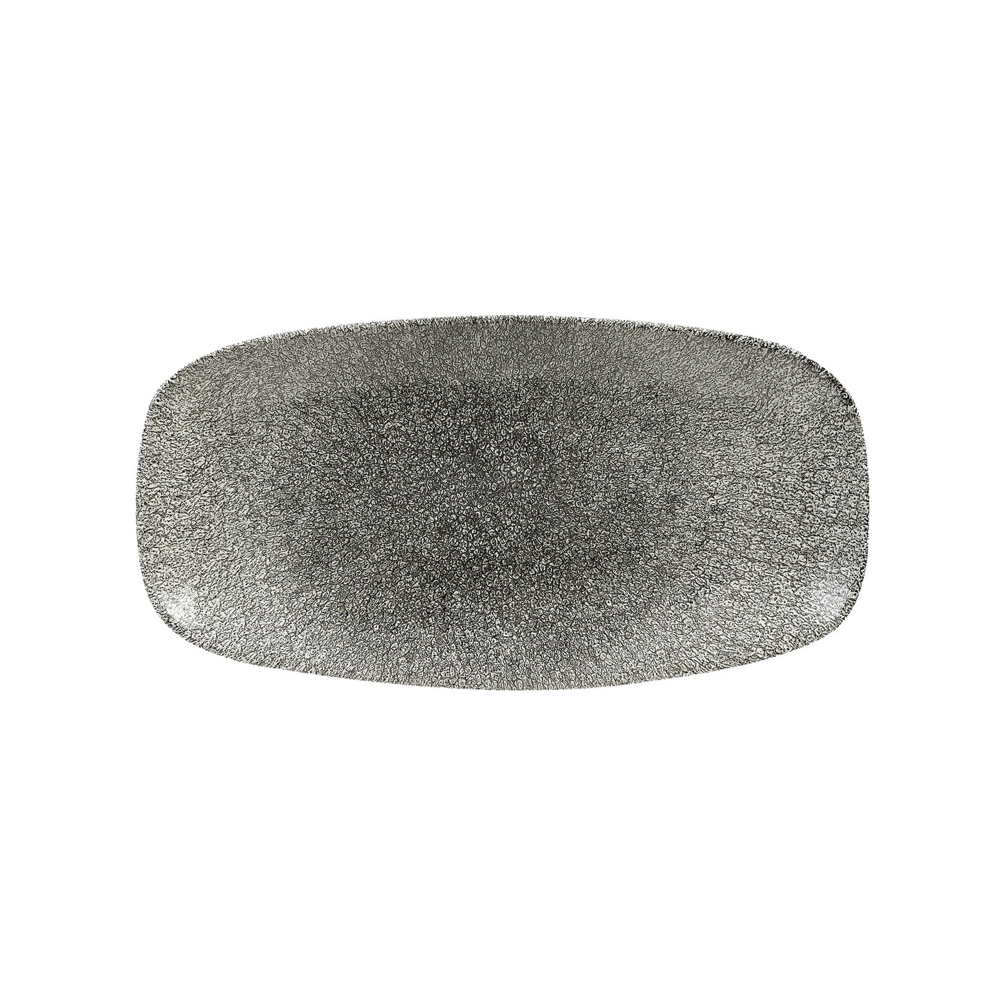 Vassoio Rettangolare Raku Nero Cm.29,8x15,3 - Confezione da 12 Pz.