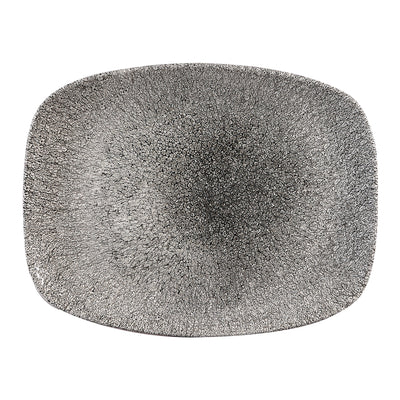 Vassoio Rettangolare Raku Nero Cm.26,1x20,2 - Confezione da 12 Pz.