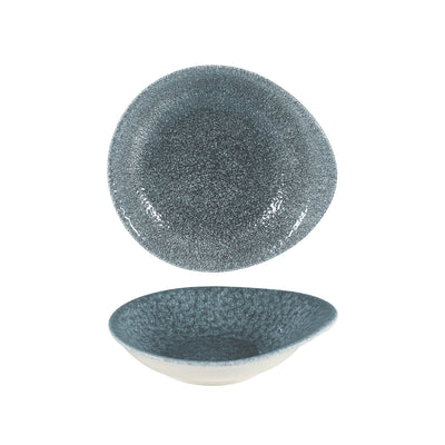 Coppa Ovale Raku Blu Cm.18,5x16,8 - Confezione da 12 Pz.