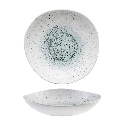 Piatto Fondo Studio Prints Mineral Organic Verde Ø Cm.25,3 - Confezione da 12 Pz.