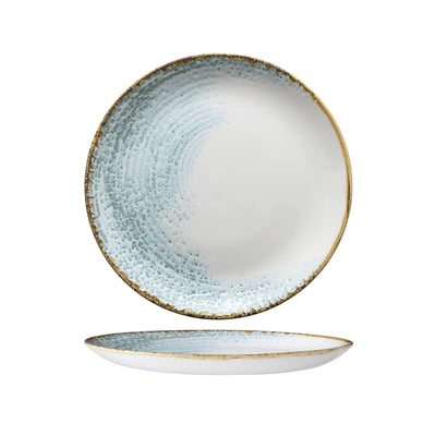 Piatto Frutta Studio Prints Home Spun Accents Aqua Ø Cm.21,7 - Confezione da 12 Pz.