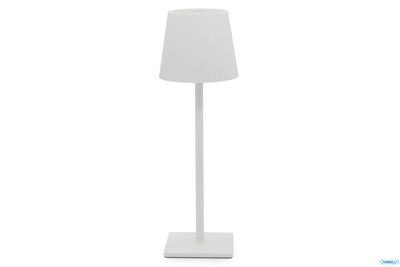 PLISSE-LAMPADA TAVOLO LED CM.10XH.34 BIANCA