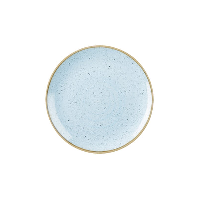 Piatto Frutta Stonecast Azzurro Puntinato Ø Cm.21,7 - Confezione da 12 Pz.