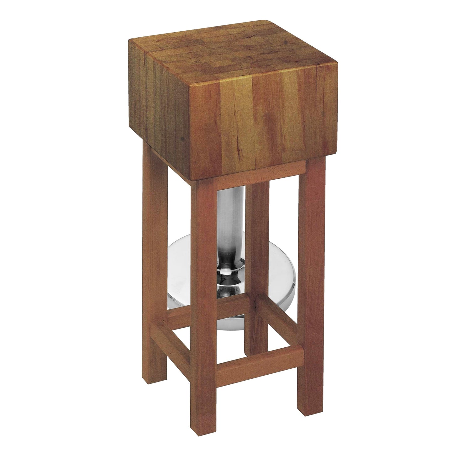 Ceppo Legno 50X50X30 H90 C/Sgab.Legno