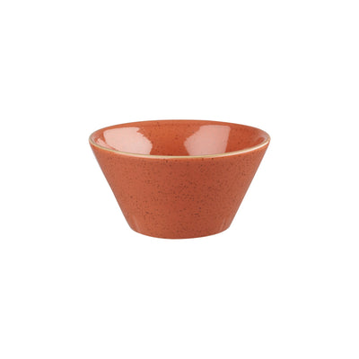 Coppetta Svasata Stonecast Arancio Mattone Puntinato Cm.8x4 Cl.9 - Confezione da 12 Pz.
