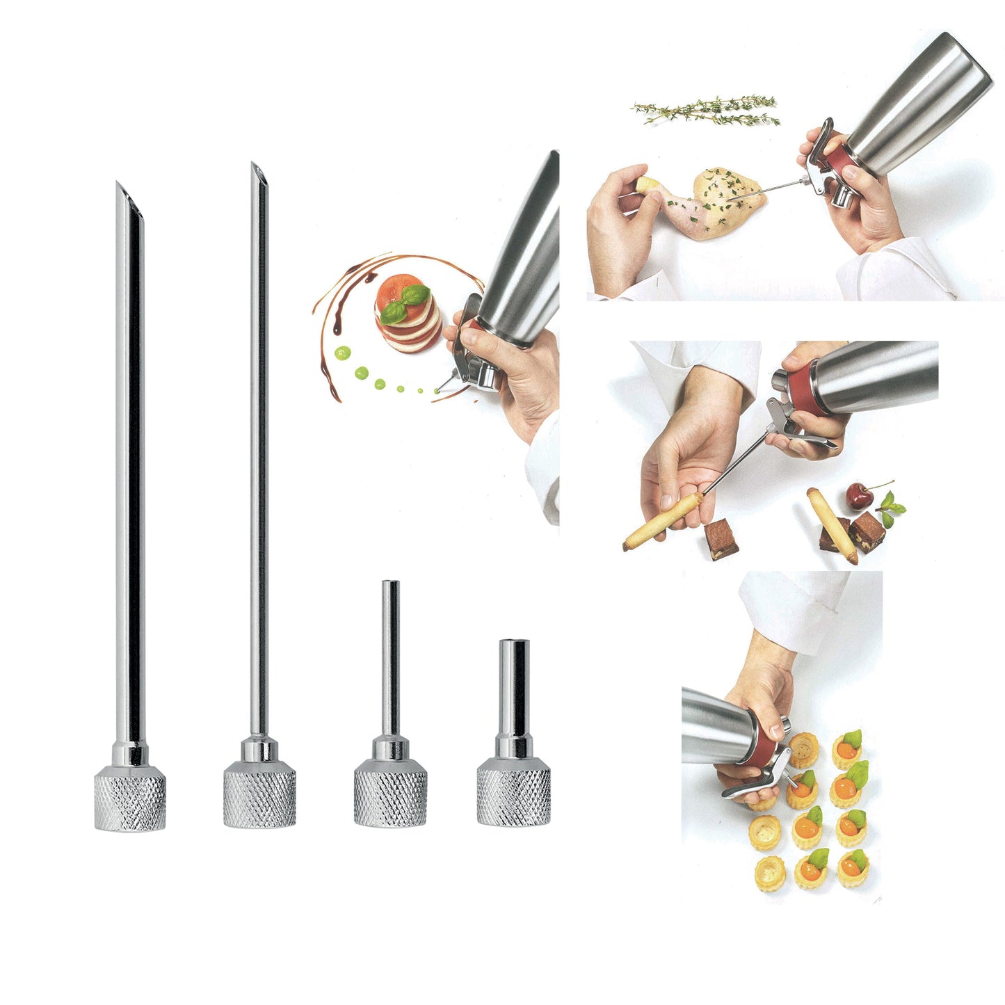 Set 4 Iniettori Inox Yi2718