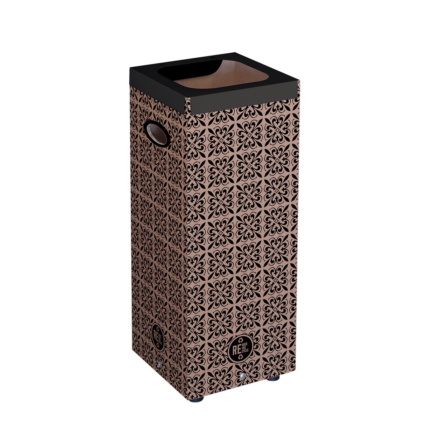 Cestino 60 Lt.Cartone C/Cover Met.+++
