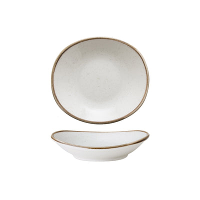 Piatto Fondo Rettangolare Artisan Beige Cm.20,4x1,8 - Confezione da 24 Pz.