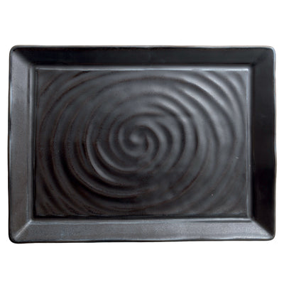 Piatto Bistecca Organica Bronze Cm.34x25 - Confezione da 3 Pz.