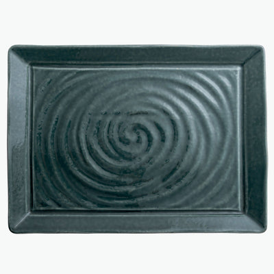 Piatto Bistecca Organica Green Cm.34x25 - Confezione da 6 Pz.