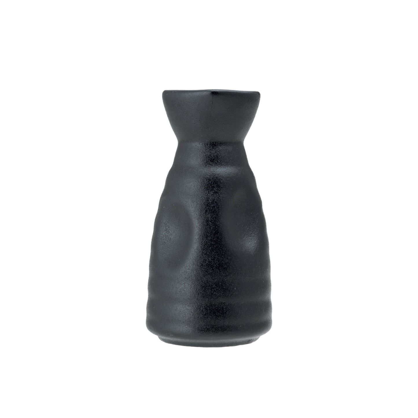 Bottiglia Sake Jap Stoneware Nero Opaco Ø Cm.7 H.13,8 - Confezione da 6 Pz.