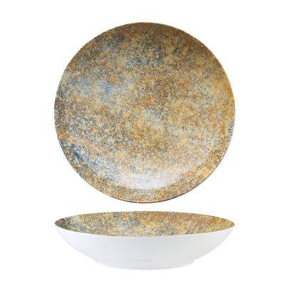 Piatto Fondo Coupe Saturno Grunge Ø Cm.24 - Confezione da 12 Pz.