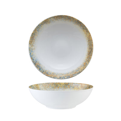 Piatto Fondo Coupe Saturno Grunge Ø Cm.18 - Confezione da 12 Pz.