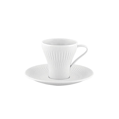 Tazza Caffe' Utopia Cl.10 Ø Cm.6,8 H.7 con Piattino Ø Cm.13,4 - Confezione da 4 Pz.