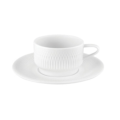Tazza The Impilabile Utopia Cl.22 Ø Cm.9 H.5,6 con Piattino Ø Cm.16,9 - Confezione da 6 Pz.