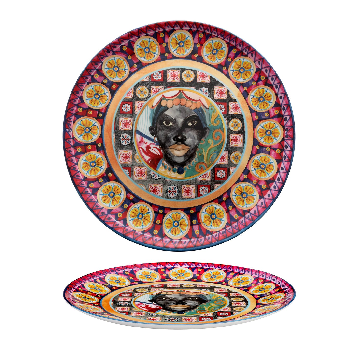 Caltagirone Vass.Tondo Melamina 40Cm