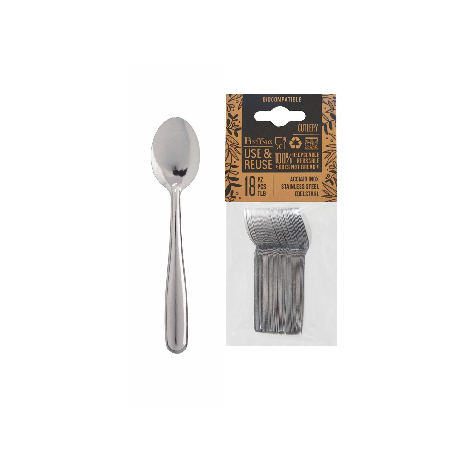 Conf.18 Pz Use&Reuse Cucchiaino Caffe'
