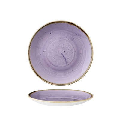 Piatto Pane Stonecast Lavanda Puntinato Ø Cm.16,5 - Confezione da 12 Pz.