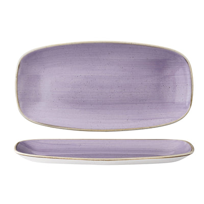 Vassoio Rettangolare Stonecast Lavanda Puntinato Cm.29,8x15,3 - Confezione da 12 Pz.