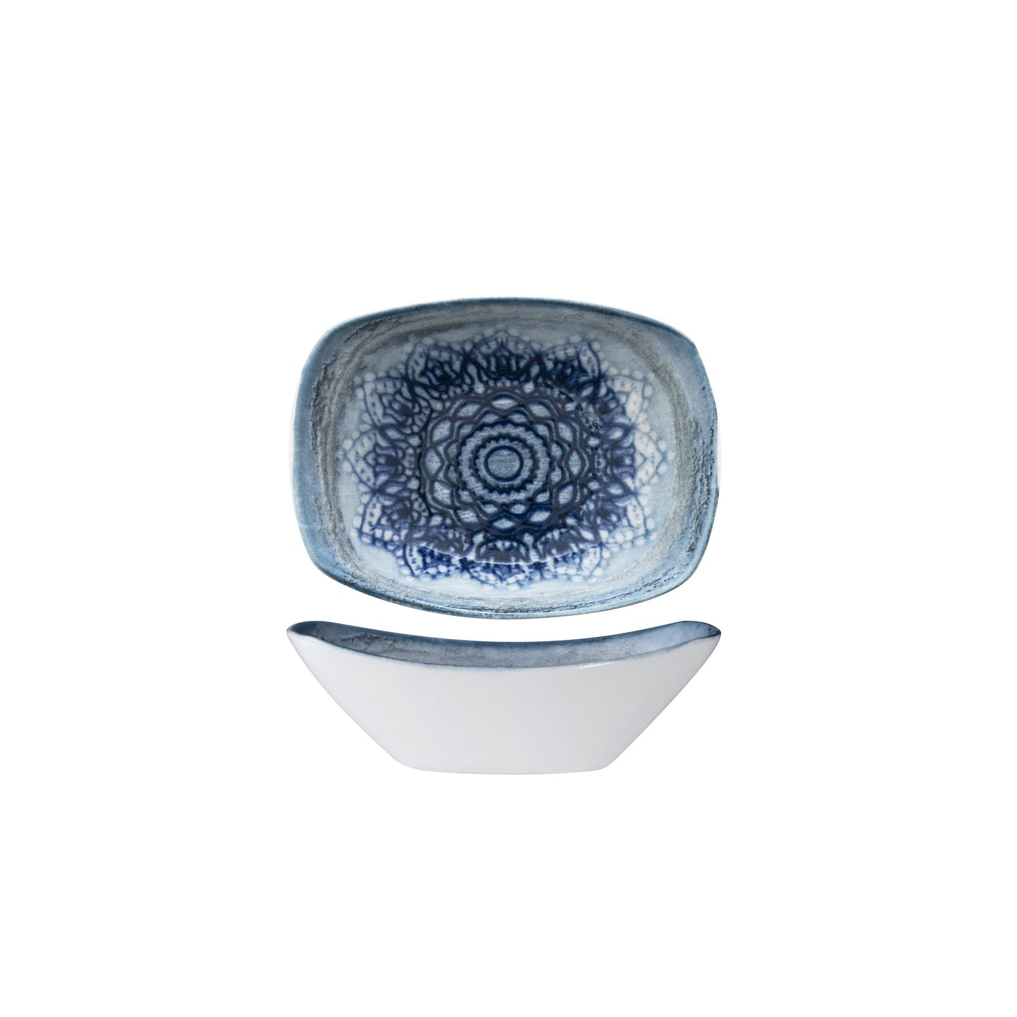 Coppetta Rettangolare Blue Voyage Cm.10x7,5 - Confezione da 12 Pz.