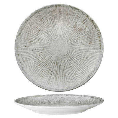 Piatto Piano Arnim Black Matt Ø Cm.30 - Confezione da 6 Pz.