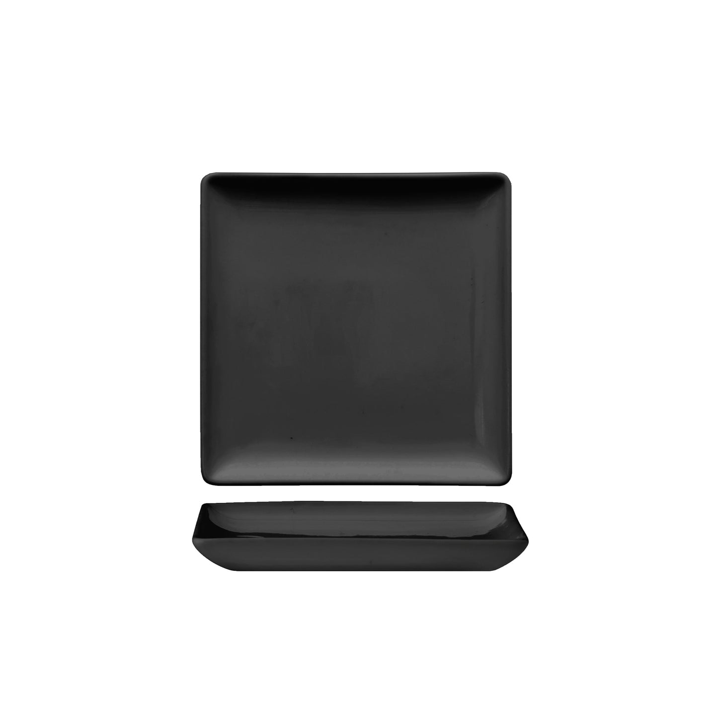 Piattino Quad.Nero 9,9X9,9 H1