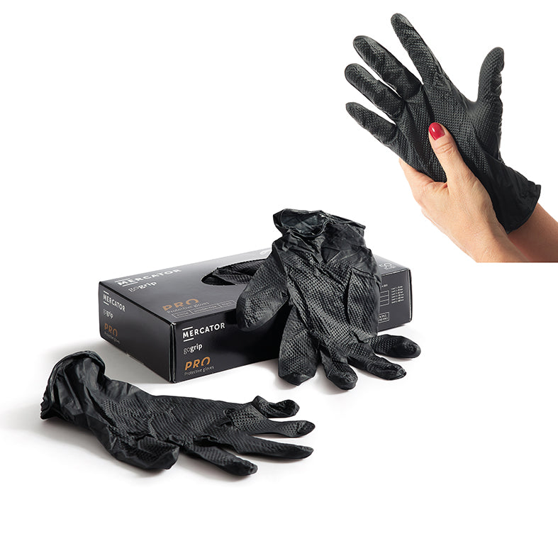 Conf.50 Pz Guanti Nitrile Neri Medium