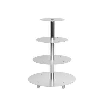 Alzata Torta 4/P Alluminio 63925