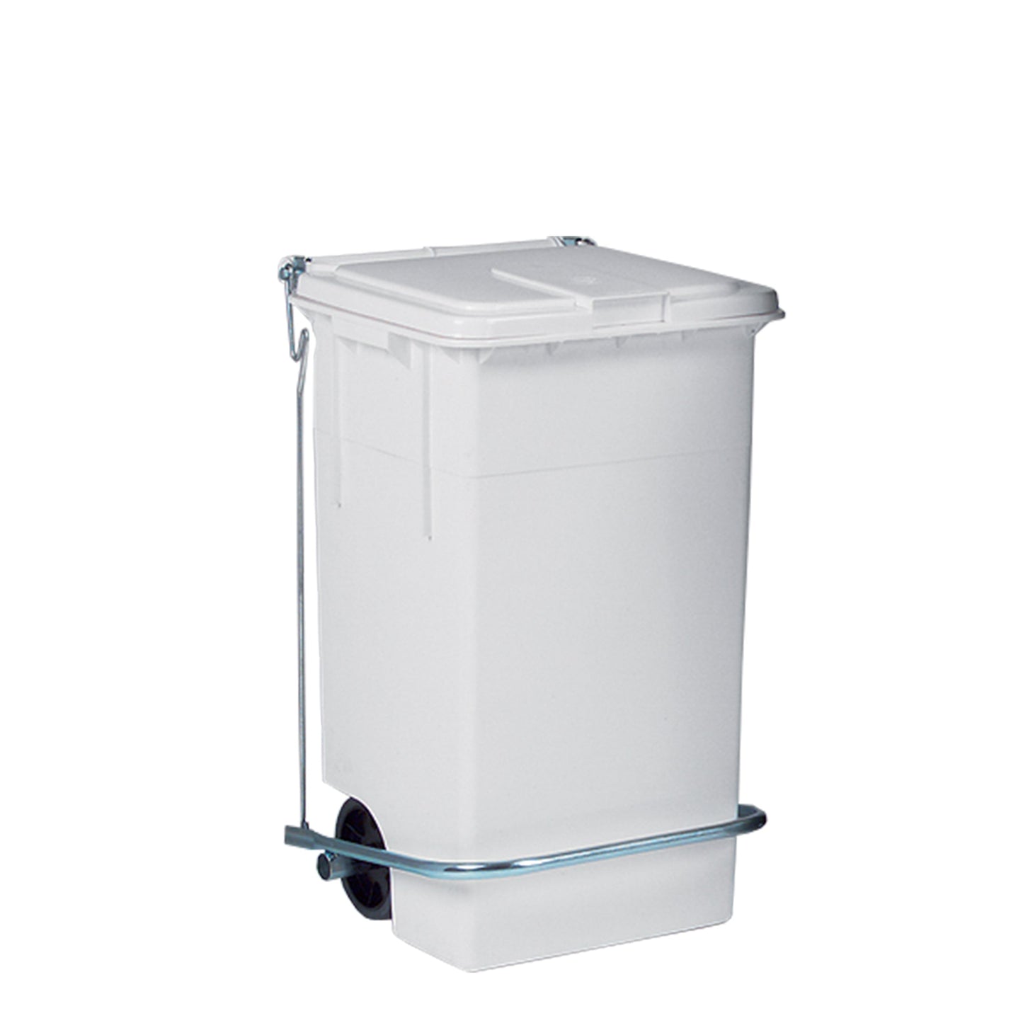 Bidone Politene C/P+Ruot.80Lt B.