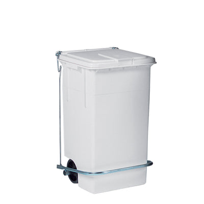 Bidone Politene C/P+Ruot.80Lt B.