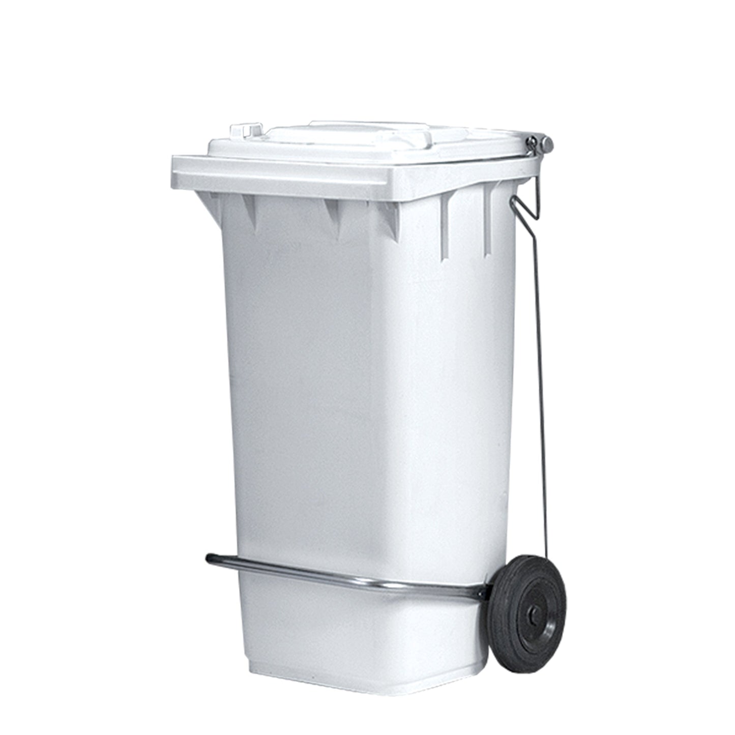 Bidone Politene C/Ped+Ruote 120Lt B/Co 107956