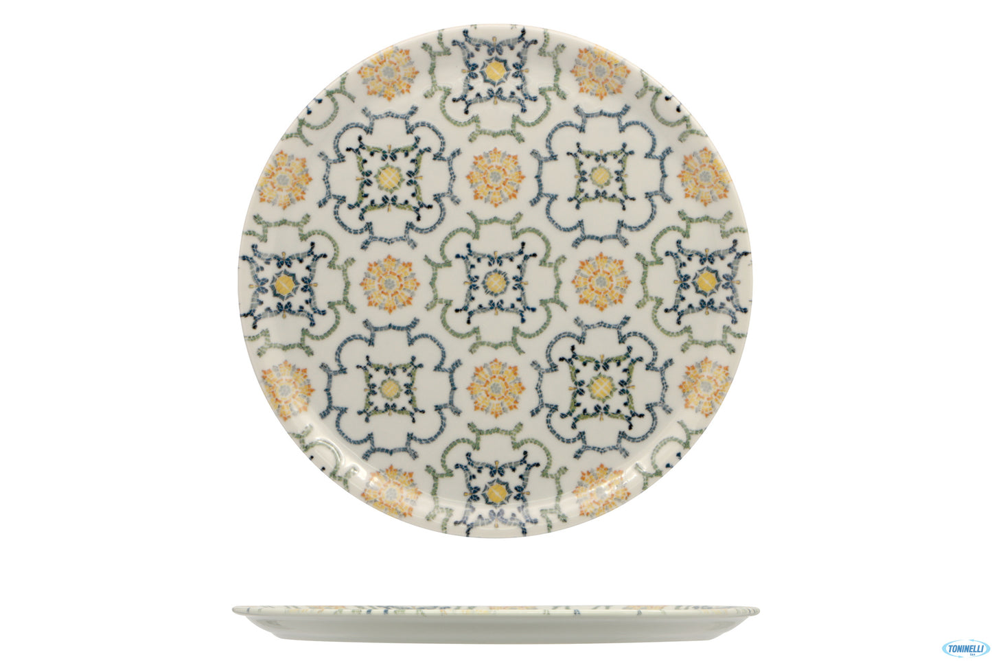 Agadir Napoli - Piatto Pizza Porcellana Decorato Cm 31