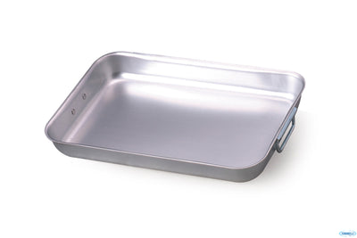 Rostiera Rettangolare3 Mm Angoli Tondi Con Maniglie Snodate Inox 50X33 H 6