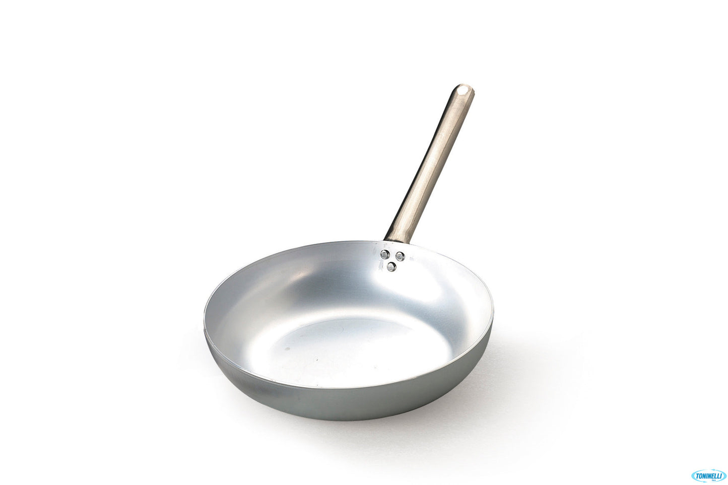 Padella 3 Mm Alluminio Svasata Alta "Saltare" Con Manico Tubolare Inox Cm 32 H 7.5