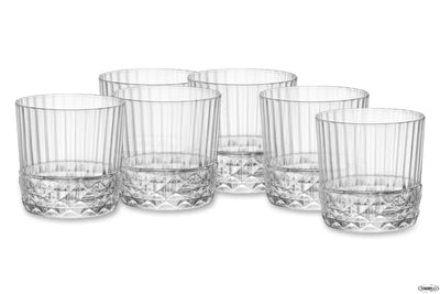 America '20S Confezione Da 6 Bicchieri Rocks Cl.30 H.8,4 Diametro Cm 8,4 122138