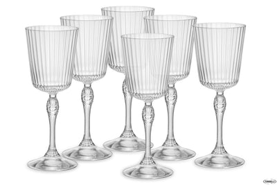America '20S Confezione Da 6 Calici Cocktail Glass H.20,2 Cl.25 Diametro 7,8 122129