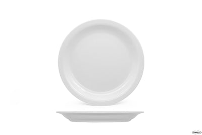 Amerika Bianco-Piatto Frutta Cm 21 Porcellana 131