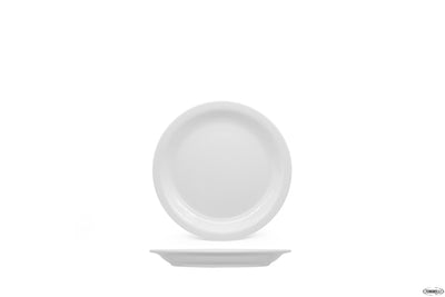 Amerika Bianco-Piatto Pane Cm 16,5 Porcellana 128