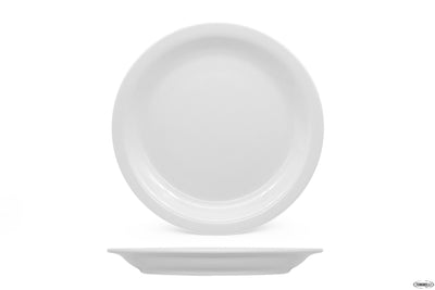 Amerika Bianco-Piatto Piano Cm 24 Porcellana 134