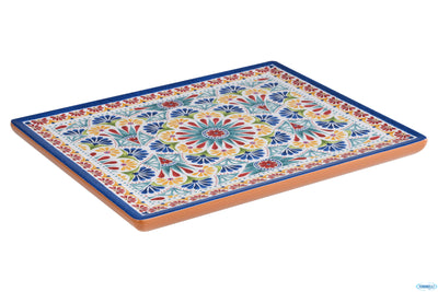 Arabesque-Vassoio Decorato In Melamina Gn 1.2 Cm 32,5X26,5 H.2 Con Piedini Antiscivolo 84681