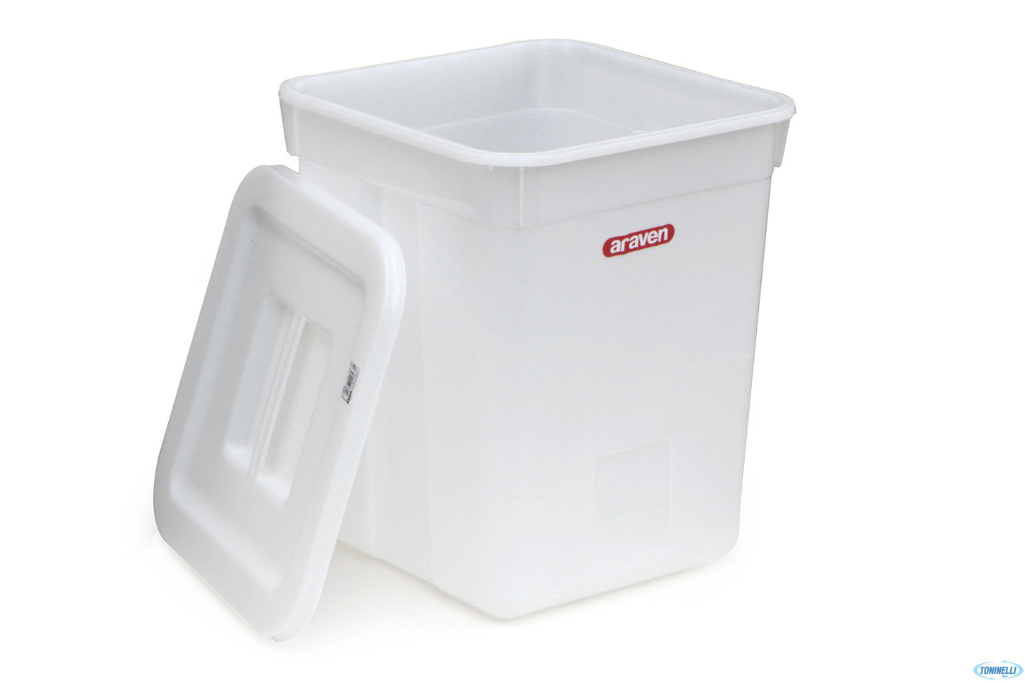 Araven-Secchio Quadro Con Coperchio 00448