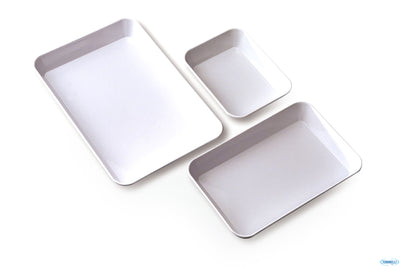 Araven-Vassoio Bianco 28X19 H.4