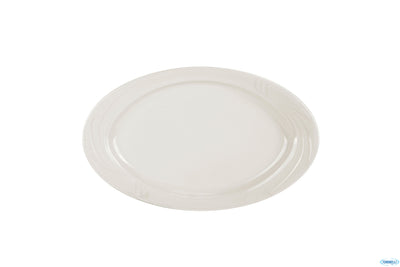 Arcadia-Piatto Ovale Cm 24 Porcellana