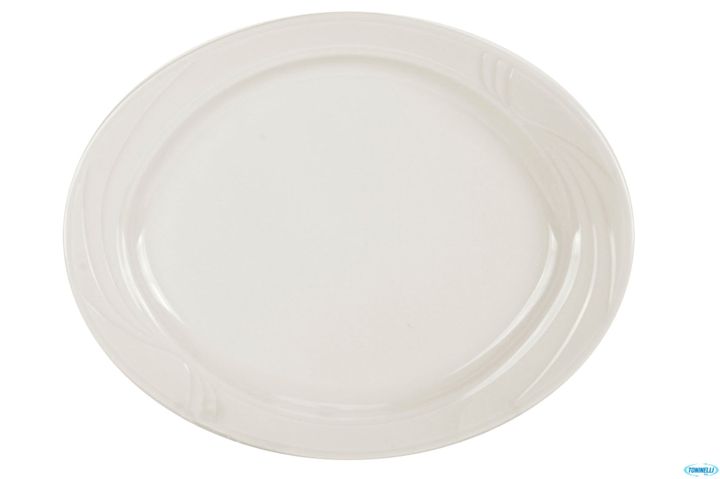 Arcadia-Piatto Ovale Cm 37 Porcellana