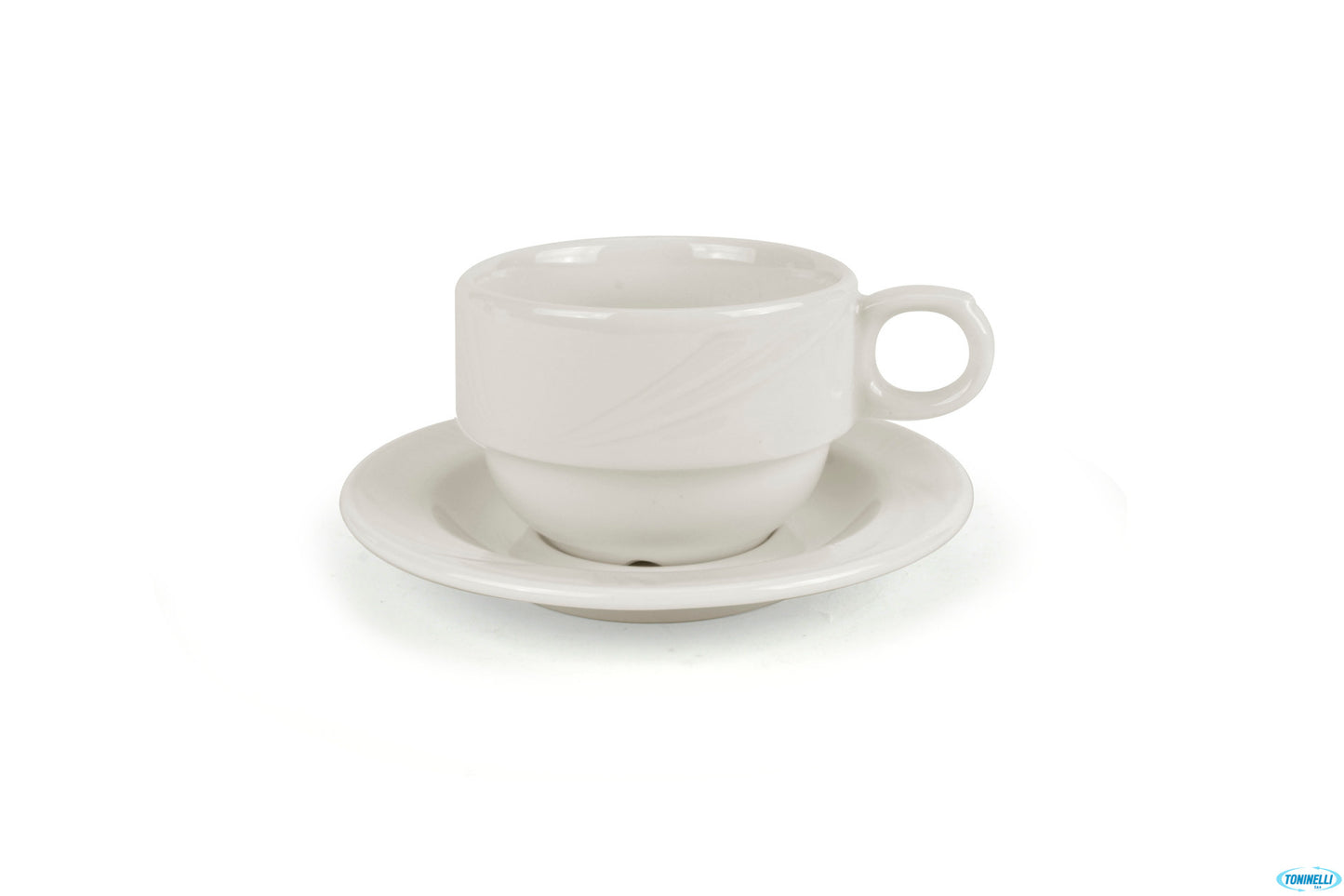 Arcadia-Tazza The Cilindrica Impilabile Con Piattino Cl 22