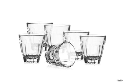 Arcadie - Confezione 6 Bicchieri Forma Bassa Cl 9 Vetro Temperato Q2233