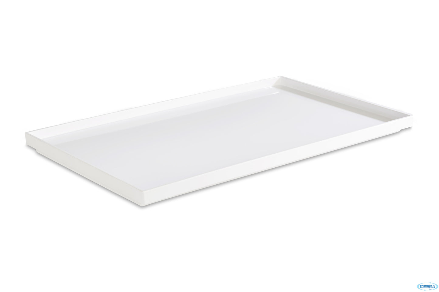 Asia Plus-Vassoio Melamina Bianca Lucida Gn 1/1 Cm 53X32,5 H.3 15449