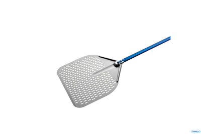 Azzurra Pala Pizza Alluminio Rettangolare Forata Cm 36 Manico Cm 60 A37Rf-60